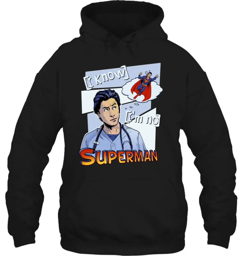 Мужская толстовка MAGLIA MAGLIETTA UOMO serie TV SCRUBS Супермен женская уличная одежда