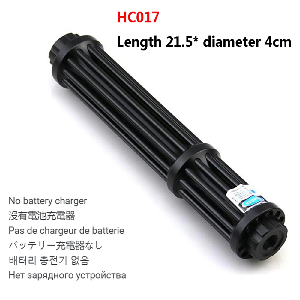 Powerful Blue Laser Pointer 10000m Laser Light High Powerful 450nm Focusable Flashlight Burn Match / Firecrackers Lit Cigarette