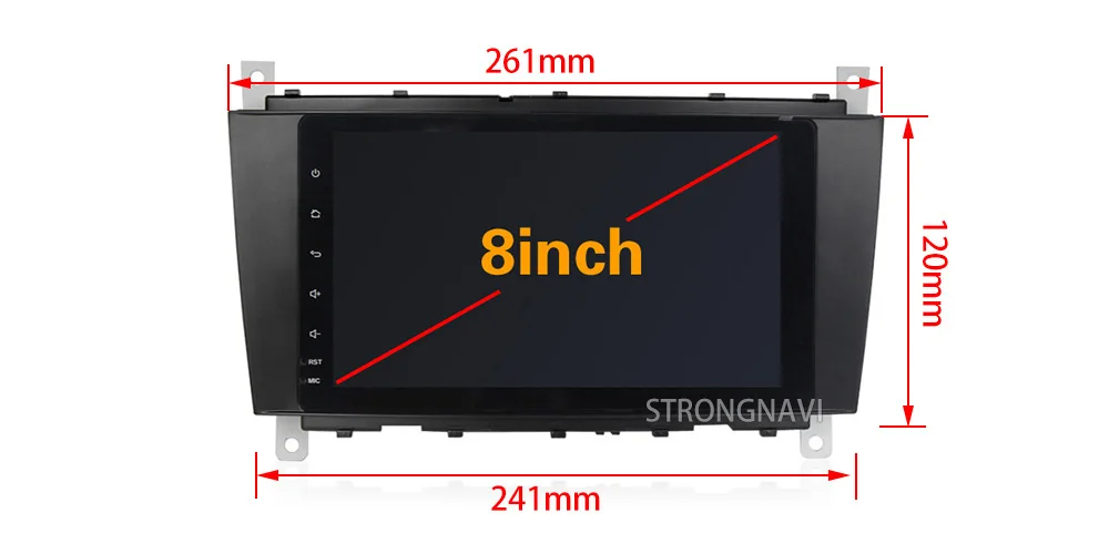 Clearance IPS DSP 4+64G  Android 9.0 2 DIN Car DVD GPS player For Benz W203 W209 W219 A-Class A160 C-Class C180 C200 CLK200 radio stereo 2