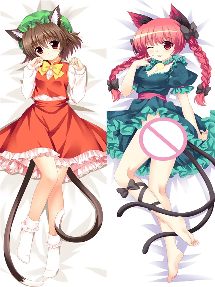 2017 обновление аниме проект TouHou Subterranean Animism Kaenbyou Rin обнимающая Подушка Наволочка