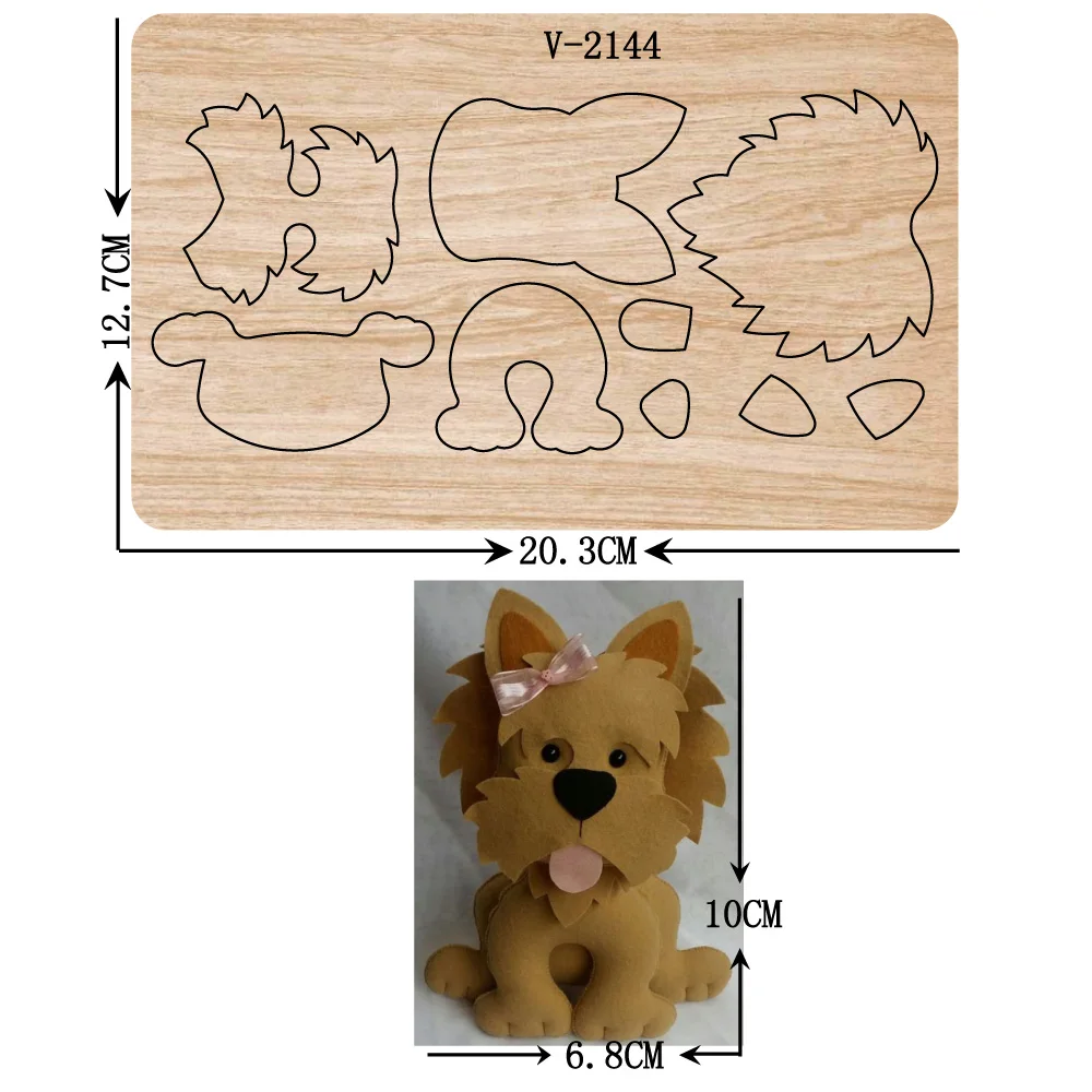 

New Dog wooden dies cutting dies for scrapbooking Multiple sizes V-2144