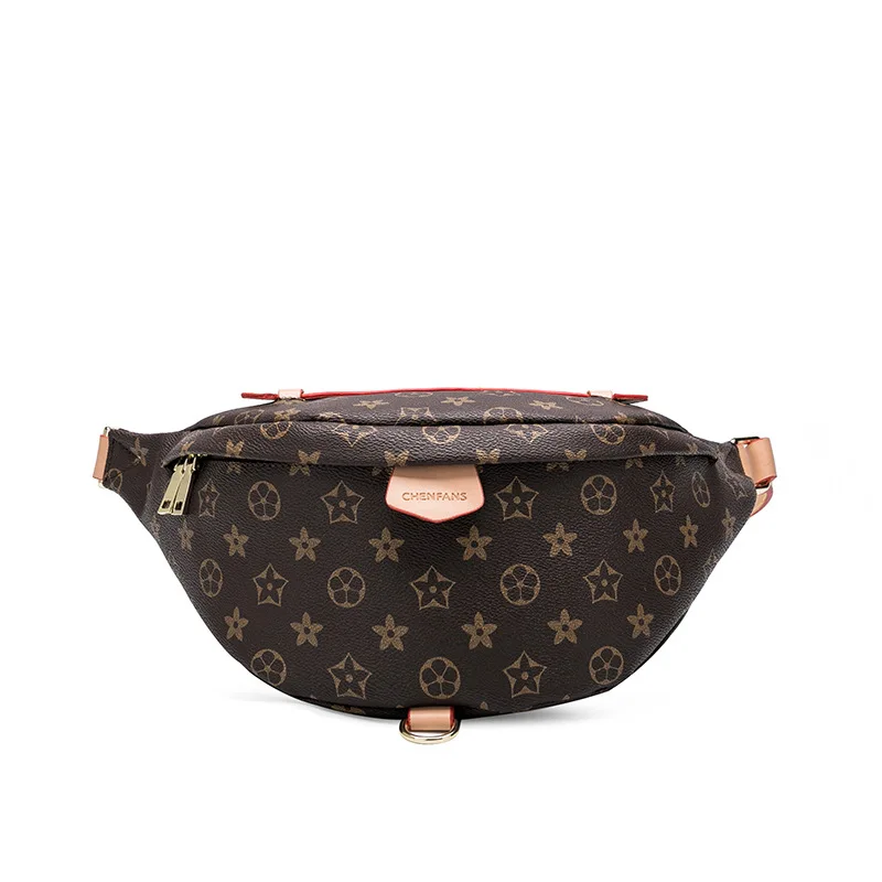 

Star With The Same Paragraph Pocket New Small Bag Female 2019 Autumn New Fashion Printing Oblique Chest Bag