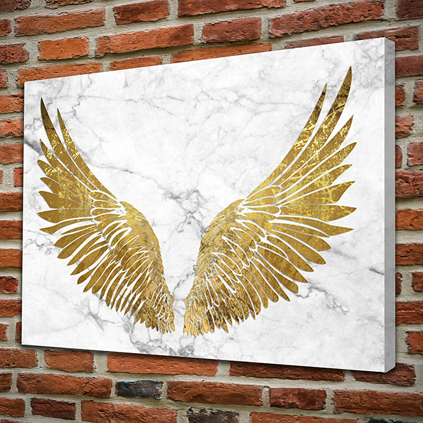 

HD Printed Wall Artwork Picture Canvas Painting 1 Pieces Angel Wings Poster Modular For Bedside Backgroun Modern Home Decoration