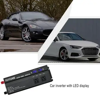 

Car Inverter 110v 2000w Peak Car Power Inverter Transformer Voltage Converter Charger Inverter LED Display American Socket