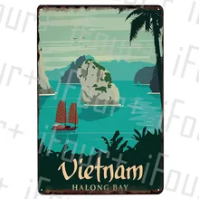 Вьетнам металлическая пластина Оловянная табличка металлический Винтаж Декор металлический знак металла плакат домашний бар паб кафе украшения Винтажные плакаты