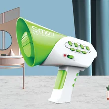 Мини-рог Забавный детский громкоговоритель игрушка пластиковый голосовой чейнджер 7 голоса меняющие голоса игрушки развивающие игрушки для детей