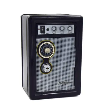 

Household Security Money Box Mini Safes Bank Vintage ATM Password Coin Box Automatic Deposit Money Saving Box For Children Gifts