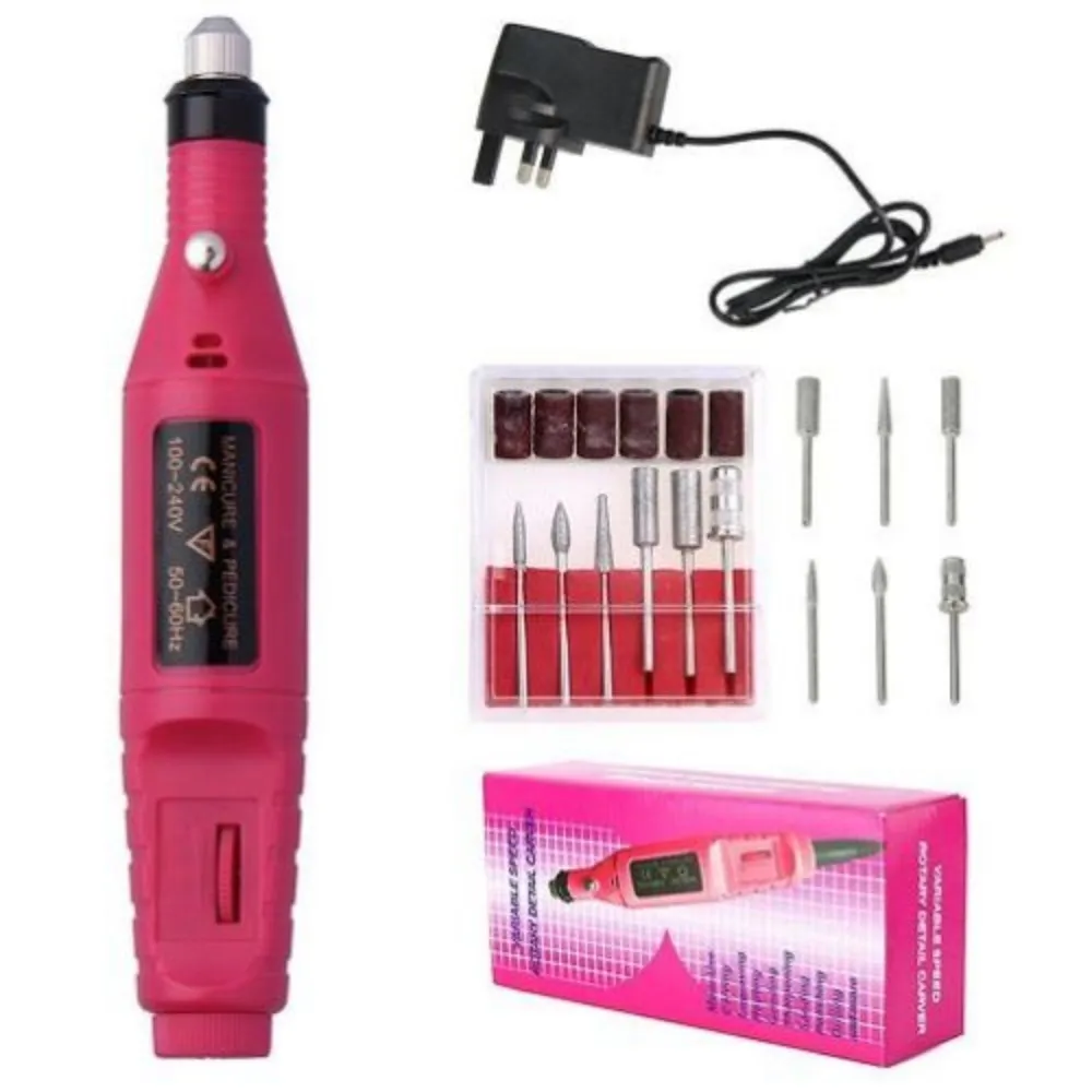 

Electric Manicure Drill Machine Nail File Bits UV Gel Polish Tool Nail Pen Shape