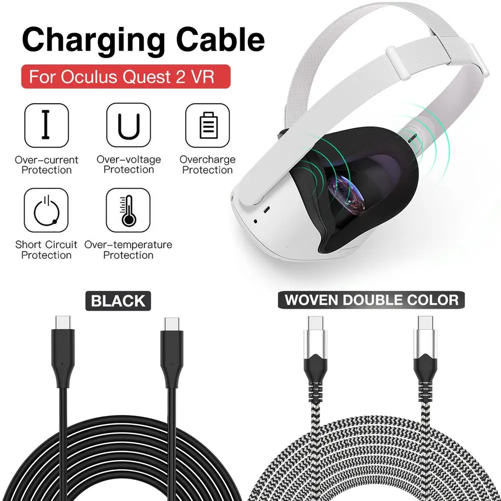 Oculus Quest 2 VR Headset 3M Data Kabel 