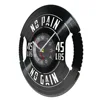 Fitness Gym Sign Weight Plate 45lbs Vinyl LP Record Wall Clock Workout Room Weightlifting Decor Artwork Clock Fitness Gift 2