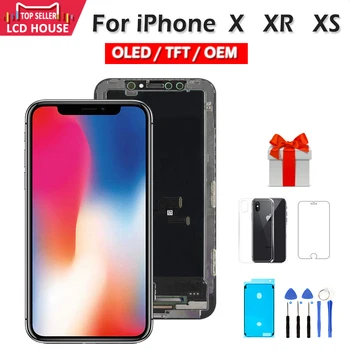 

100% Tested LCD Screen For iphone X XS Max Screen LCD Display Touch Screen Digitizer Assembly For iPhone X XS 10 XR OLED Quality