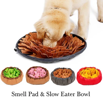 

Pet Dog Snuffle Mat Felt Cloth Leak Food Anti Choking Bowl Mat Dog Slow Feeding Training Forage Blanket Feeder Intelligence Mat