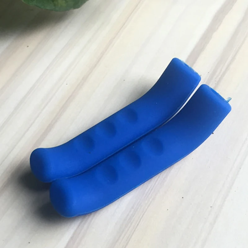 Navy Blue Силиконовый велосипедный рычаг защитные устройства для захватов Противоскользящий рычаг тормоза для велосипеда ручка рукав MTB велосипед Велоспорт силиконовый тормозной чехол BHD2 - Цвет: Navy Blue