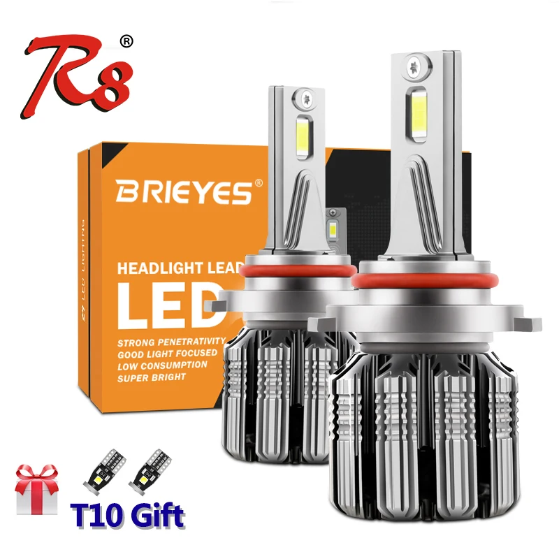 

R8 Canbus EMC Premium H1 H4 H7 9012 H8/H11 HB3/9005 HB4/9006 Auto LED Headlight Bulbs 70W 10000LM Headlamp 6000K White P18