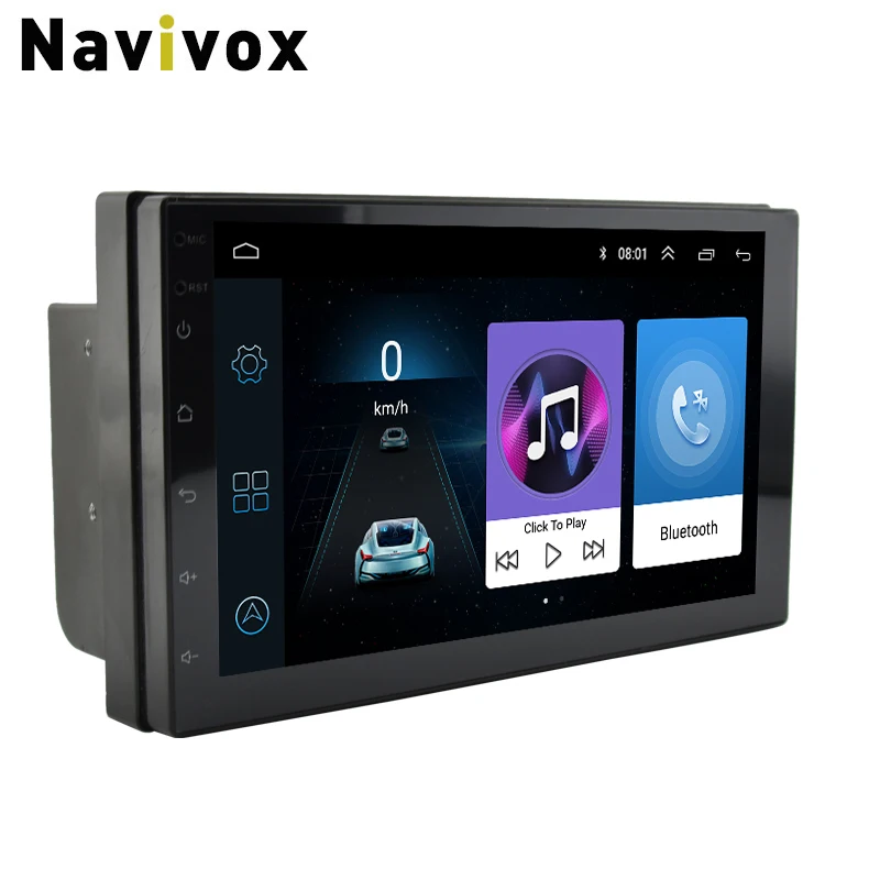 Автомагнитола Navivox Универсальный аудиоплеер 2 Din на платформе Android 8.1 с GPS для