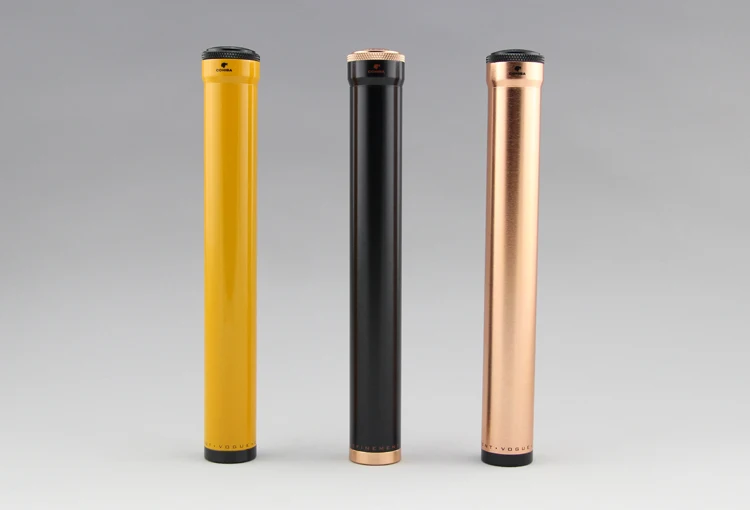 COHIBA Cigar Case With Humidifier Classic Aluminum Travel Tube Humidor Holder diameter 22mm | Дом и сад