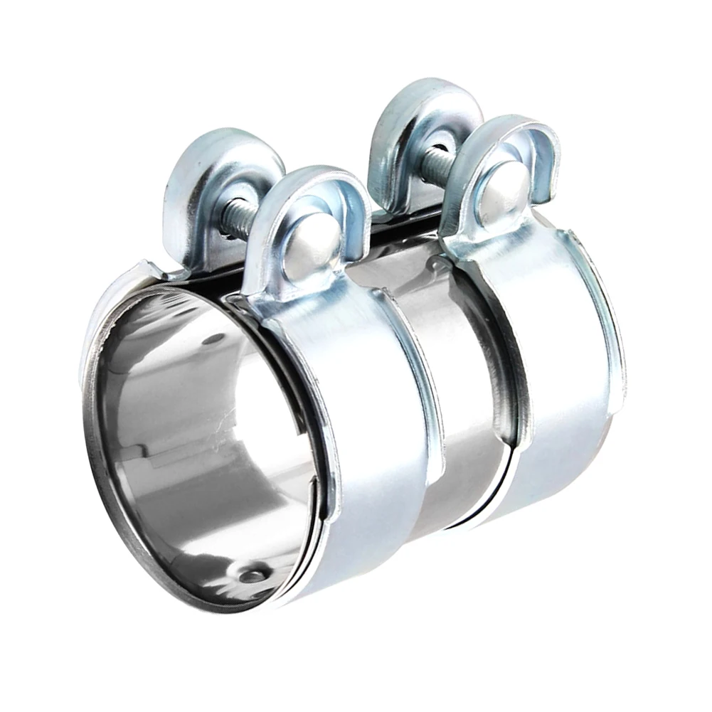 2/2.5" Exhaust Tube Pipe Connector Joiner Sleeve Clamp Connector 65mm