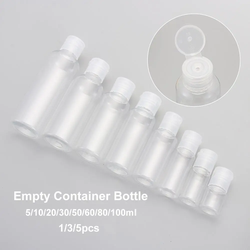 1PC 5-100ML 플라스틱 디스펜서 메이크업 리필 되나요 빈 컨테이너 병 샴푸 병 로션 항아리 뜨거운 판매
