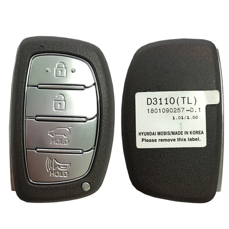 CN020135 Original/Aftermarket 4 Buttons Hyundai Tucson 2018 Genuine Smart Remote Key 433MHz HITAG 3 Transponder 95440-D3110