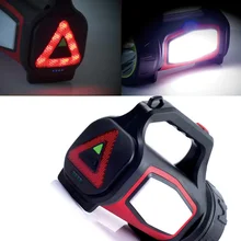 Usb зарядка светодиодный Рабочий фонарь 5000 мАч батарея прожектор ручной светильник кемпинг фонарь прожектор для пешего туризма охота 1 шт