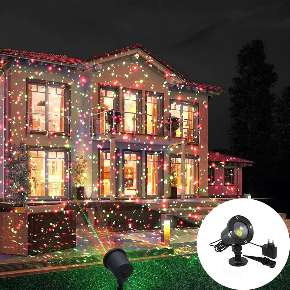 Christmas Fairy Laser Light Show Projector Starry Xmas Garden Landscape Outdoor