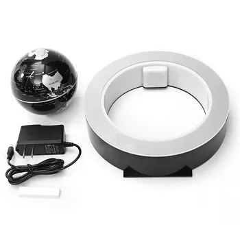 

O shape Black Blue LED World Map Decor Home Electronic Magnetic Levitation Floating Globe Antigravity LED Light Gift Decoration