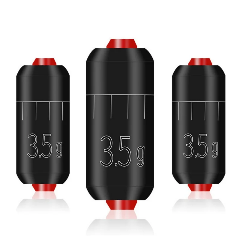 

10Pcs/lot Scale Lead Sinker Quick Replace fishing accessories Soft core fishing tool Environmental coating sinker 2019