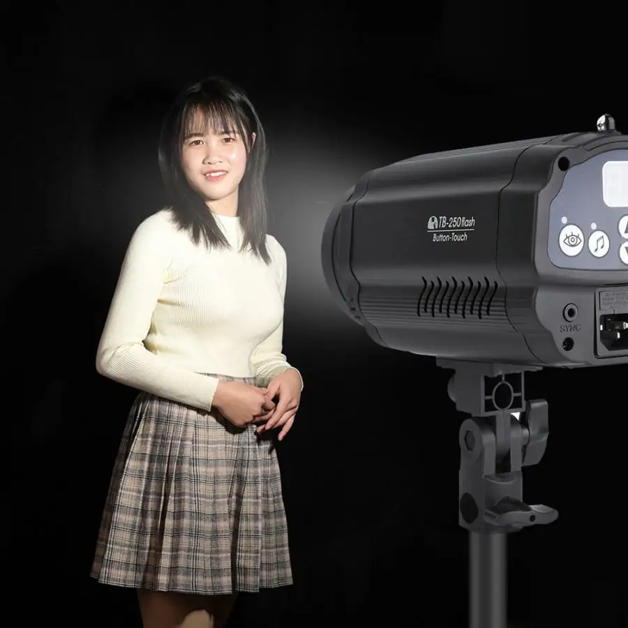 NiceFoto TB-250 250W 5500K GN55 Фотостудия Flash светильник 50W Slave Bulb Studio Flash светильник