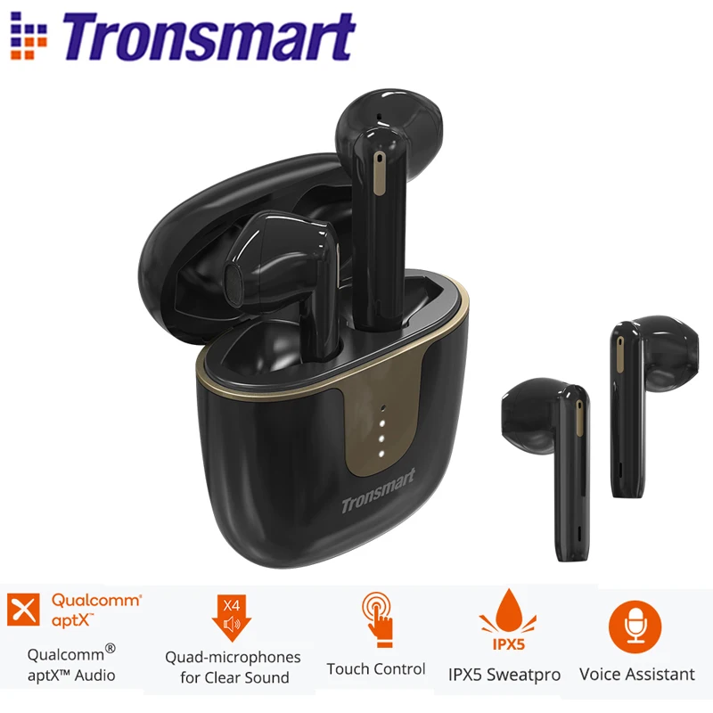 Photo Product Tronsmart Onyx Ace For Bluetooth 5.0 Earphones Wireless Earbuds Noise Cancellation with 4 Microphones24H Playtime