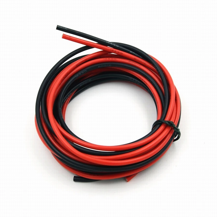 14 AWG силиконовый провод подключить провода кабели 3 м черный и 3 м красный гибкий луженый медный провод высокой термостойкости 14 AWG силиконовый провод подключить провода кабели 3 м черный и 3 м красный гибкий луженый медный провод высокой термостойкости
