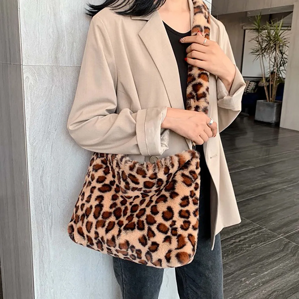 Leopard Crossbody Bags For Women Fashion Shoulder Bag Autumn Winter Messenger Bag Luxury Handbags Women Bags Designer New