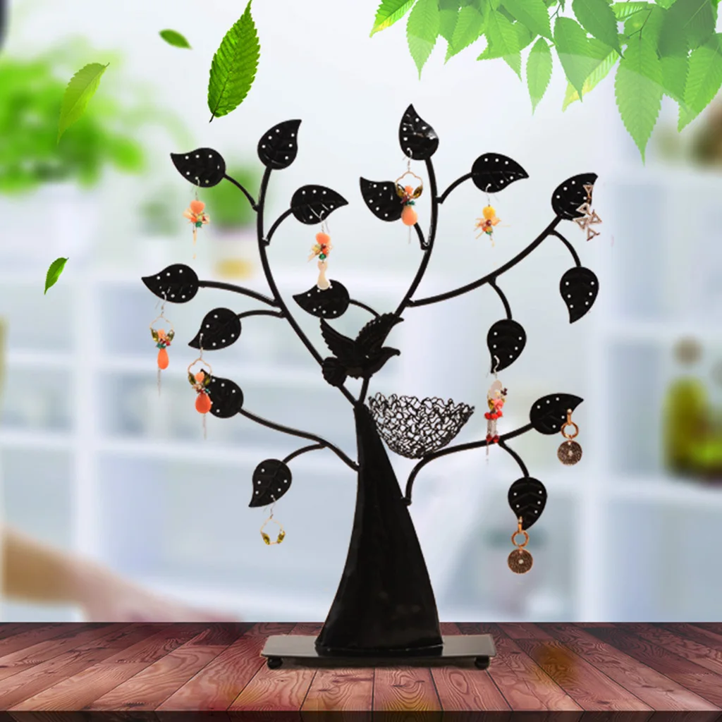 

Novelty Jewelry Tree Earring Organizer Jewelry Display Rack Stand - Dangle and Hook Earrings Hanging for Home Decoration