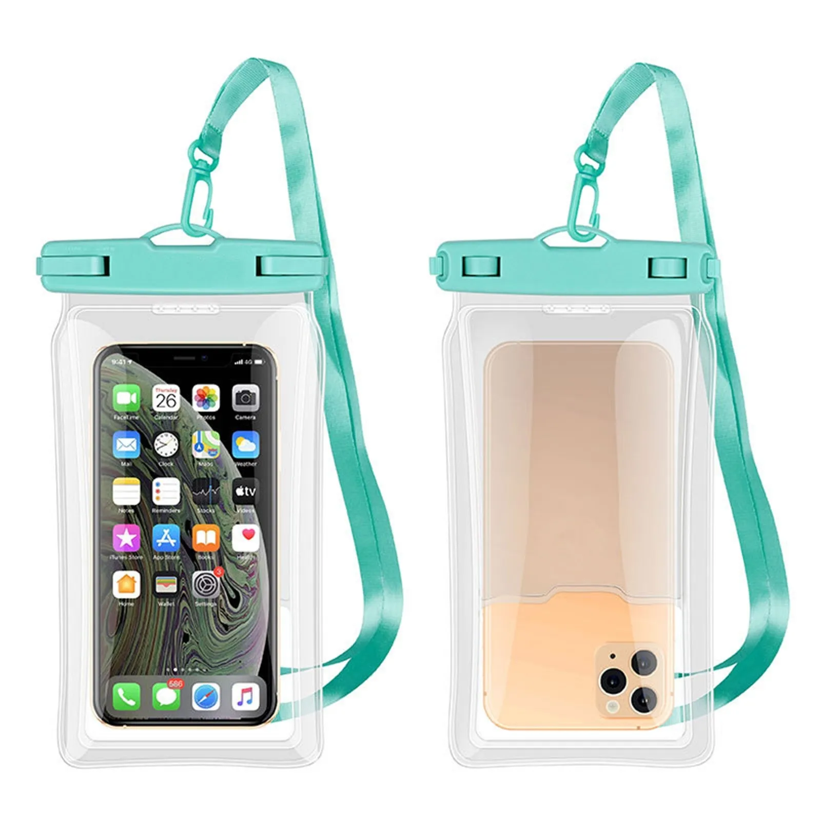 Waterproof Underwater  Swimming Pouch Dry Bag Touchscreen Clear Phone Case Cover 