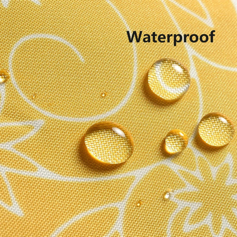 Yellow Geometry Pattern Bathroom Shower Curtain Thickened Polyester Fabric Waterproof Shower Curtains Simple and Modern Curtain