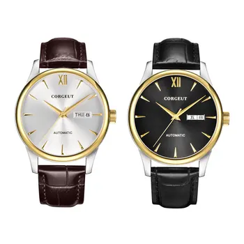 

Corgeut 40mm watch mens gold Miyota8215 /seagull movement Automatic mechanical wristwatches relogio sapphire glass часы мужские