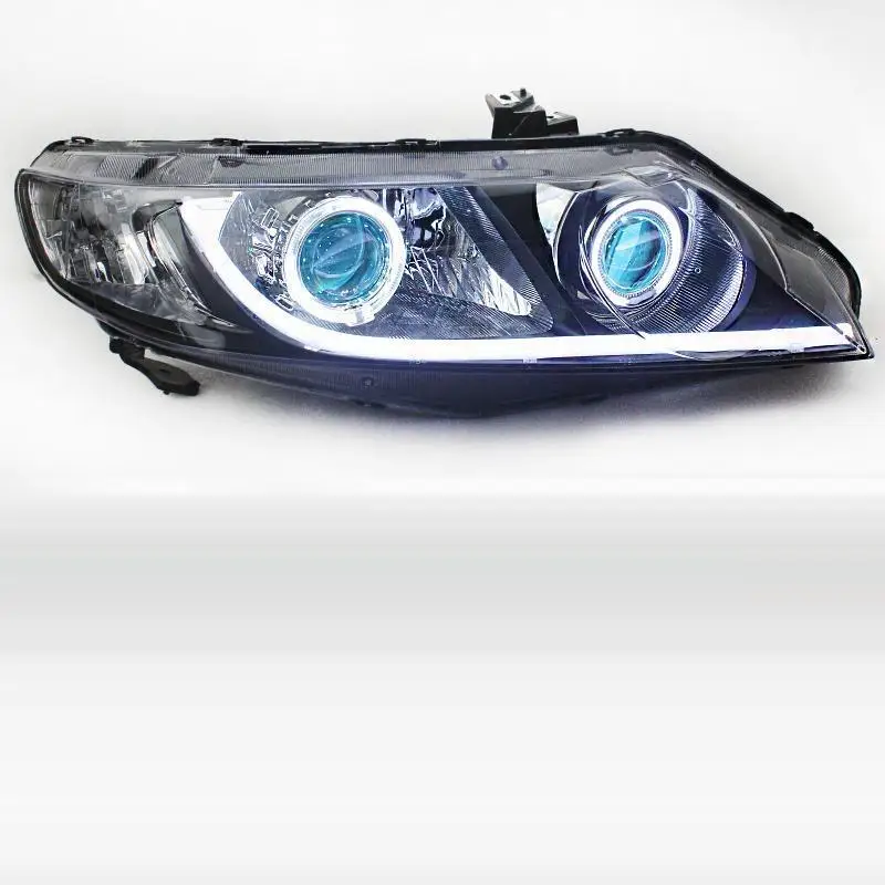 Поворотник Automovil автозапчасти Drl дневные ходовые светодиодные Cob фары автомобильные фары в сборе 12 13 14 15 для Honda Civic