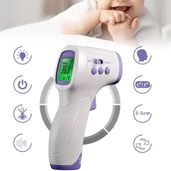 

Portable Electronic Thermometer Infrared Non-Contact Handheld Forehead Thermometer Human Body Thermometer