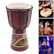 Традиционный Профессиональный Африканский барабан Djembe, 4 дюйма, 6 дюймов, деревянный музыкальный инструмент из козьей кожи с хорошим звуком Традиционный Профессиональный Африканский барабан Djembe, 4 дюйма, 6 дюймов, деревянный музыкальный инструмент из козьей кожи с хорошим звуком