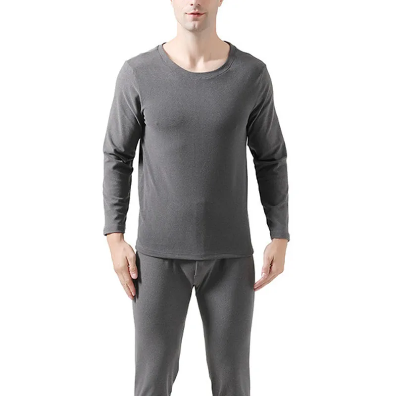 Autumn Winter Thermal Underwear 8XL Bust 156cm 5XL 6XL 7XL O-neck Plus Size Fleece Men Underwear long johns for men