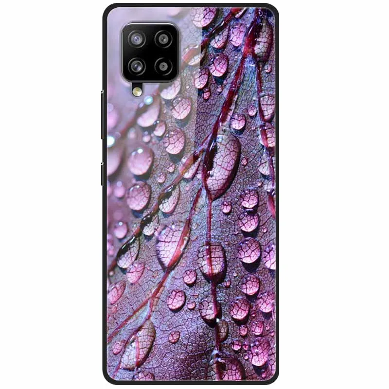 For Samsung M32 Case 6.4'' Tempered Glass Hard Back Cover for Samsung Galaxy M32 Cases M 32 4G 2021 M325F Protective Fundas Capa samsung cases cute Cases For Samsung