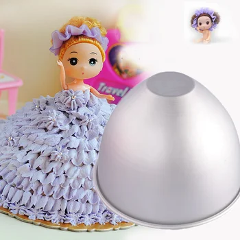 

Aluminum Princess Doll Cake Mold Dolly Varden Pan Doll Dress Cake Tin 4/6/7/8/10 Inch