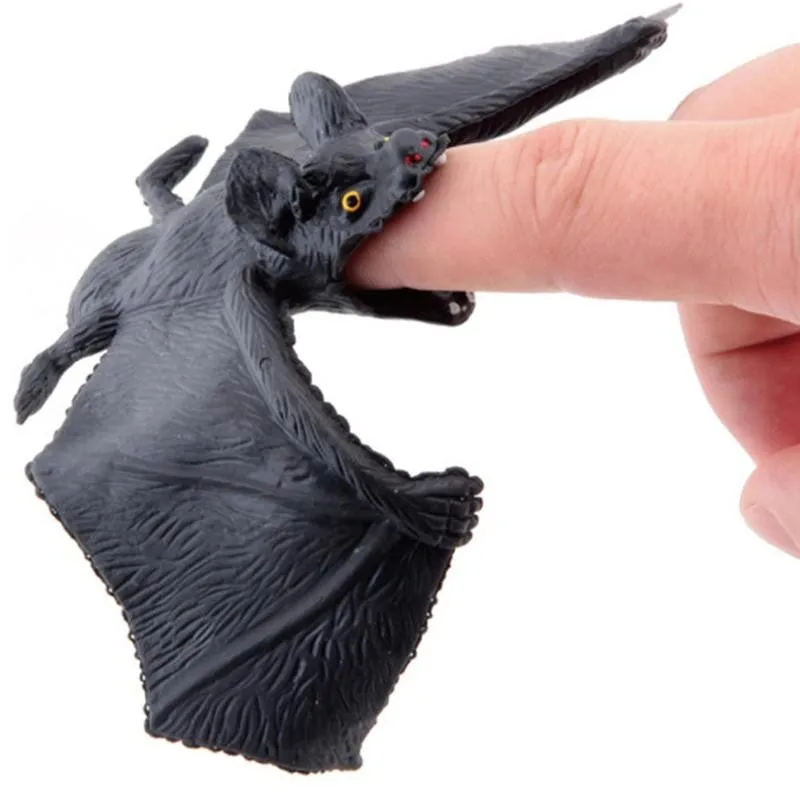 1pcs Simulation Bats Trick Toys Halloween Decoration Horror Bat Hanging Props Animal Model Toy Kids Prank Gifts | Игрушки и хобби