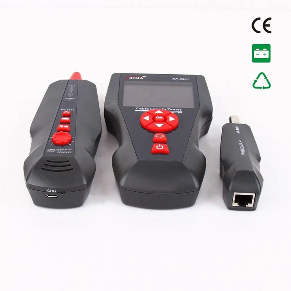 NF-8601 Многофункциональный сетевой Кабельный тестер ЖК-тестер длины кабеля тестер точки останова Кабельный тестер телефонная проверка RJ45