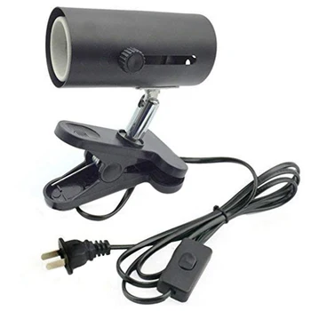 

Heat Light Fixture For Reptiles -- Unique 360° Rotating Lamp Head - Securely Clamps Or Hangs In Your Turtle, Snake, Lizard, Amph