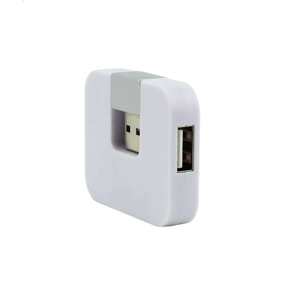 CHUYI Мини Портативный беспроводной usb-хаб 4 порта Высокоскоростной USB 2,0 концентратор USB разветвитель адаптер для Macbook Air ноутбук аксессуары для ПК - Цвет: Белый