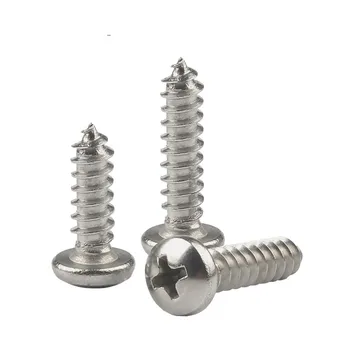 

100pc Wood Screw Self-tapping M2.2 M2.9 M3 Micro Small Screw Cross Pan Head Self-tap Phillips Bolt 1/4 1/2 5/8 3/4 Inch GB845