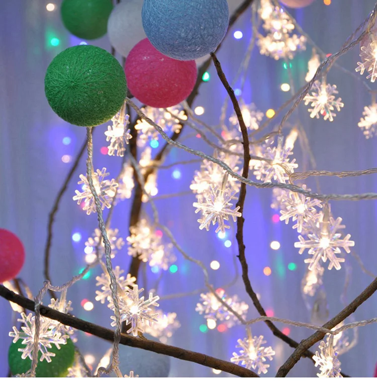 Snowflake LED Light Merry Christmas Tree Decoration