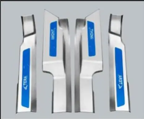 Inside Applicable for Volkswagen Teramont doorsill decoration modification special interior decoration welcome pedal - Цвет: Inside