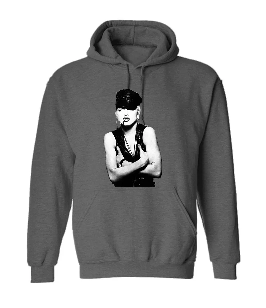 MADONNA SMOKING POSTER SLOGAN IDEAL GIFT UNISEX BLACK Hoodie | Мужская одежда
