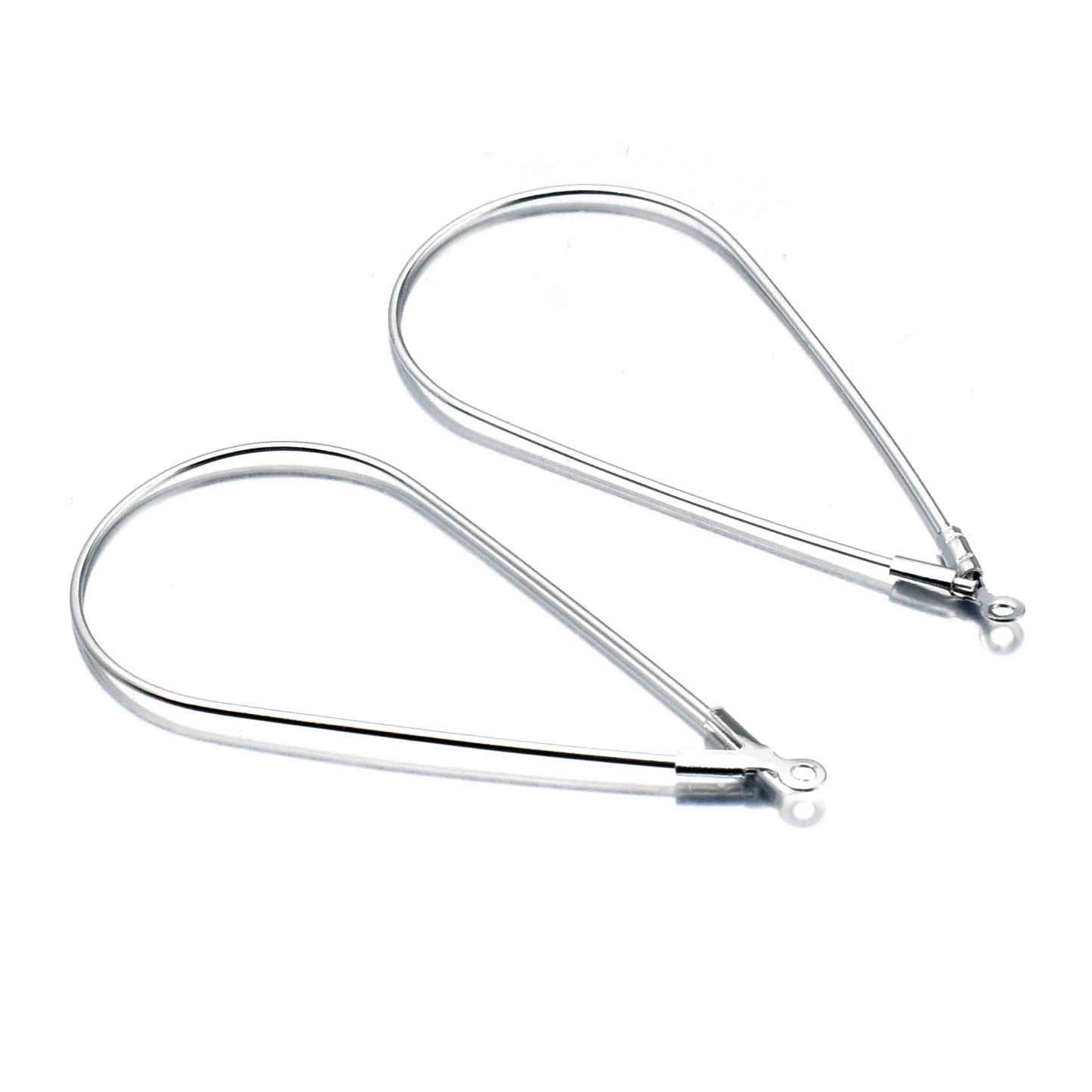 Aiovlo 10pcs/lot Copper Metal with Holes Popular Geometric Water Drop Pattern Earrings Pendants DIY Handmade Jewelry Accessories